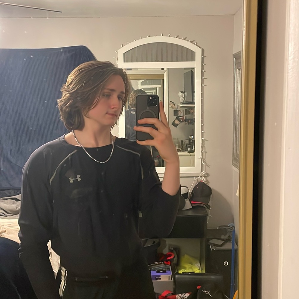 Thick Black Under Armor Long Sleeve